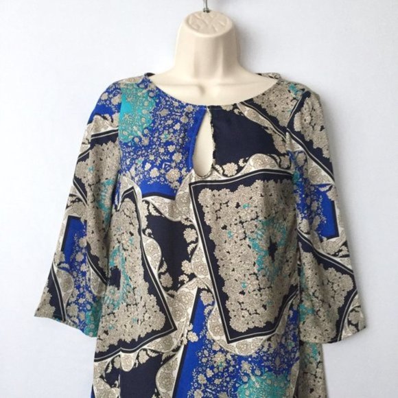 ZARA Paisley Patchwork Tunic Dress - Picture 4 of 7